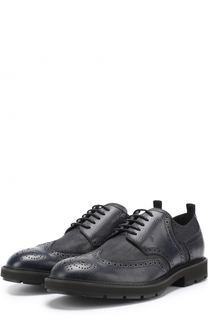 Кожаные дерби с брогированием Tod’s Tods