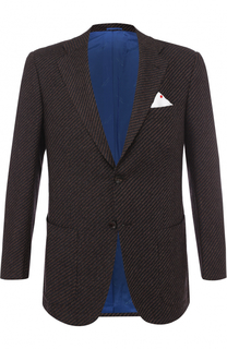 Кашемировый однобортный пиджак Kiton