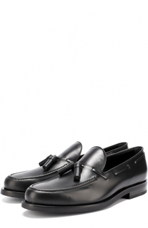 Кожаные лоферы с кисточками Tod’s Tods