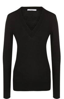 Шерстяной пуловер с V-образным вырезом Givenchy