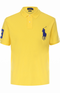 Хлопковое поло с нашивками Polo Ralph Lauren