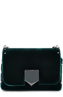 Сумка Lockett Petite из бархата Jimmy Choo