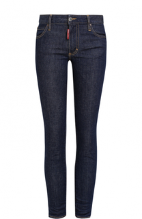 Укороченные джинсы-скинни с контрастной прострочкой Dsquared2