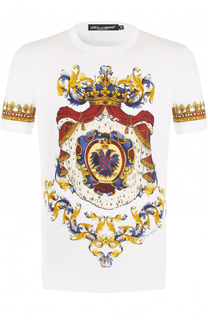 Хлопковая футболка с принтом Dolce &amp; Gabbana