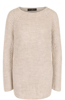Удлиненный пуловер фактурной вязки Pietro Brunelli