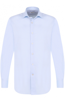 Хлопковая сорочка с воротником кент Kiton
