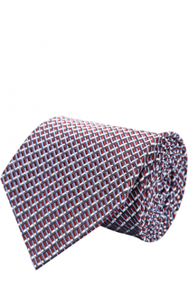 Шелковый галстук с узором Ermenegildo Zegna