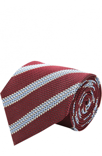 Шелковый галстук с узором Ermenegildo Zegna