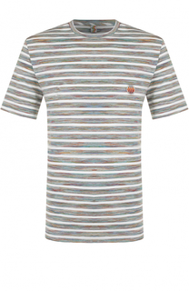 Хлопковая футболка в контрастную полоску Missoni