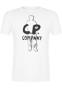 Хлопковая футболка с принтом C.P. Company