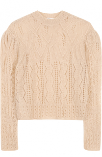 Пуловер фактурной вязки с круглым вырезом MCQ