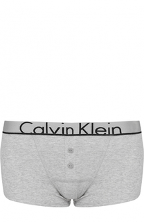 Хлопковые трусы с логотипом бренда Calvin Klein