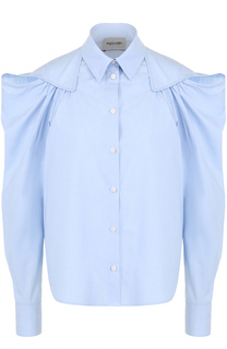 Хлопковая блуза с рукавом-фонарик Rachel Comey