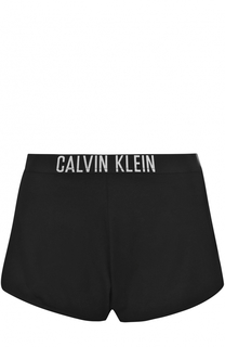 Хлопковые шорты с логотипом бренда Calvin Klein