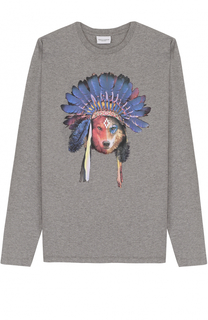 Хлопковый лонгслив с принтом Marcelo Burlon Kids of Milan