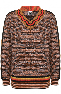 Пуловер фактурной вязки с V-образным вырезом M Missoni