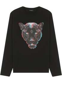 Хлопковый лонгслив с принтом Marcelo Burlon Kids of Milan