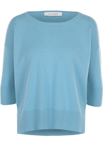 Кашемировый пуловер с круглым вырезом и укороченным рукавом Cruciani