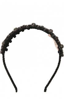 Ободок с декором из страз и кристаллов No. 21