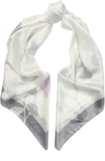 Шелковый шарф с цветочным рисунком Armani Collezioni
