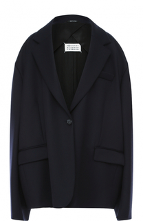 Однобортное пальто прямого кроя Maison Margiela