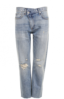Укороченные джинсы прямого кроя с потертостями Rag&amp;Bone Rag&Bone