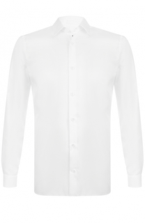Хлопковая сорочка с воротником кент Z Zegna