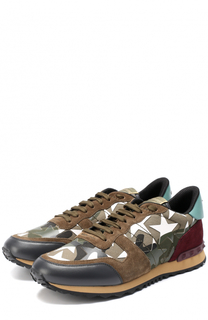 Комбинированные кроссовки Rockrunner Camustars Valentino