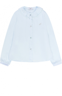 Блуза с декоративным воротником Monnalisa