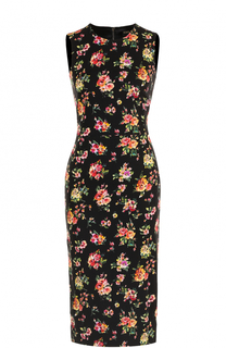Платье-миди с цветочным принтом Dolce &amp; Gabbana