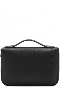 Кожаная борсетка на молнии Bally