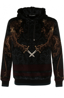 Хлопковое худи с принтом Dolce &amp; Gabbana