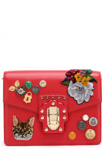 Сумка Lucia с аппликациями Dolce &amp; Gabbana