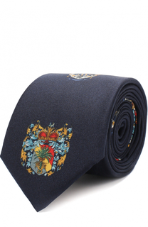 Шелковый галстук с принтом Dolce &amp; Gabbana