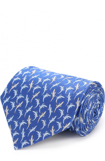 Шелковый галстук с узором Lanvin