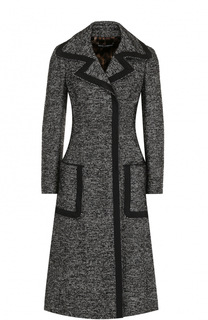 Приталенное пальто с отложным воротником Dolce &amp; Gabbana