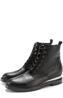 Кожаные байкеры на шнуровке Casadei