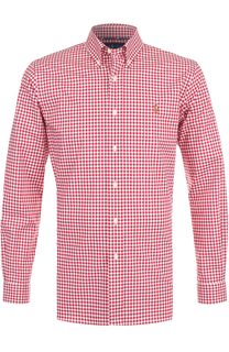 Хлопковая рубашка в клетку Polo Ralph Lauren