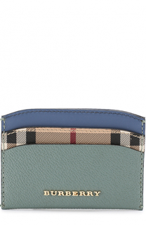 Футляр для карт из кожи с отделкой в клетку Haymarket Check Burberry