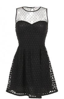 Мини-платье с полупрозрачной вставкой REDVALENTINO