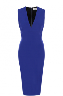 Платье-футляр с глубоким V-образным вырезом Victoria Beckham