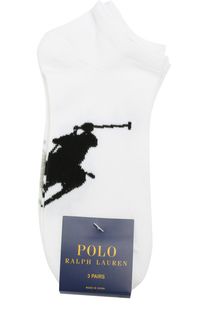 Комплект из трех пар хлопковых носков Polo Ralph Lauren