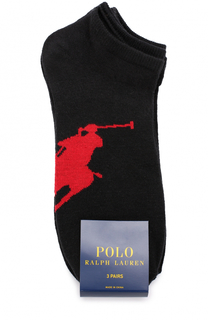 Комплект из трех пар хлопковых носков Polo Ralph Lauren