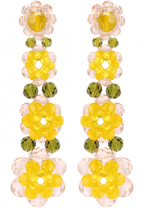 Серьги из бусин в виде цветов Simone Rocha