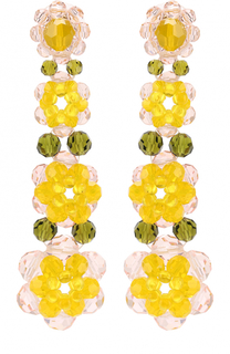 Серьги из бусин в виде цветов Simone Rocha