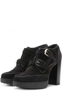 Замшевые ботильоны с ремешками Tod’s Tods