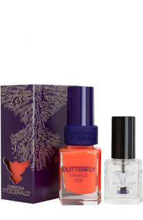 Лак для ногтей Orange Pop + Bond-подготовка Christina Fitzgerald