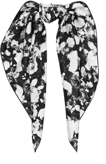 Шелковый платок с цветочным принтом Givenchy