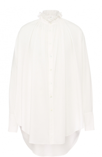 Сорочка из вискозы свободного ассиметричного кроя Ann Demeulemeester