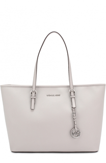 Сумка-тоут Jet Set Medium из сафьяновой кожи MICHAEL Michael Kors